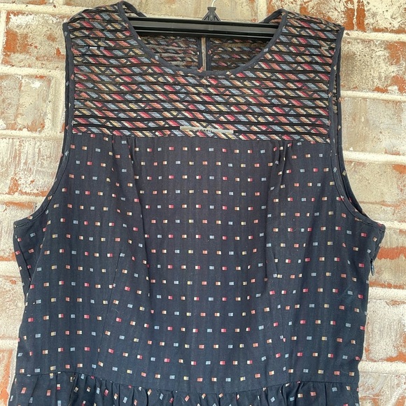 Fossil Navy Blue Dress with Colorful Accents - Picture 2 of 9
